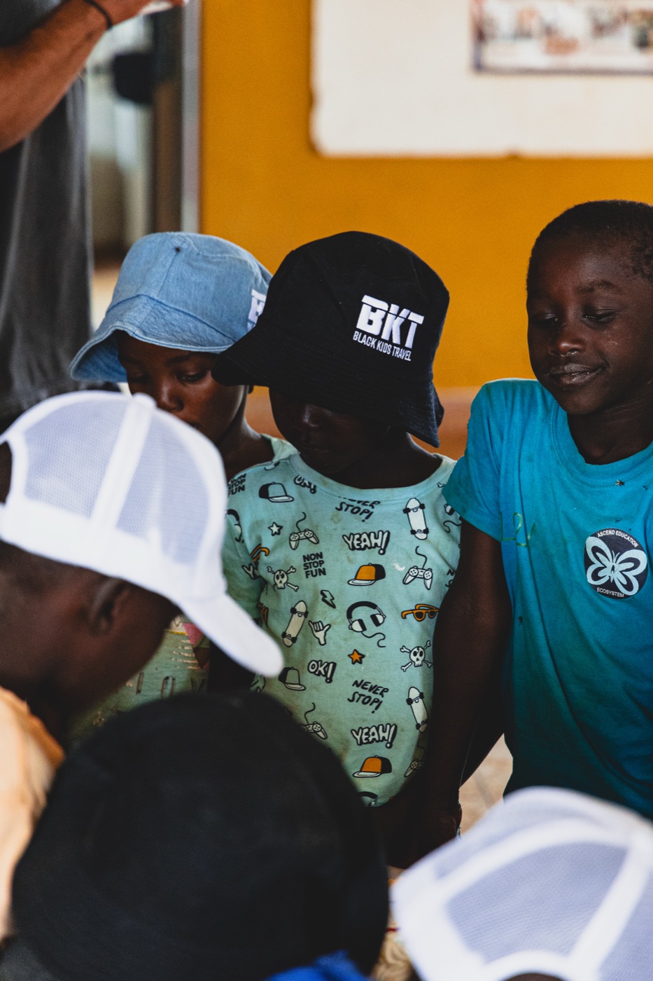 Children together during a Black Kids Travel school visit